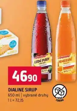 Terno DIALINE SIRUP 650 ml vybrané druhy nabídka