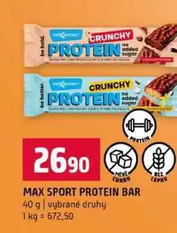 Terno MAX SPORT PROTEIN BAR 40 g vybrané druhy nabídka