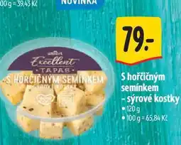 Albert S hořčičným semínkem - sýrové kostky nabídka