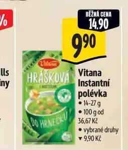 Albert Vitana Instantní polévka nabídka