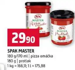 Terno SPAK MASTER omach 180 g 170 ml pizza omáčka 180 g protlak nabídka