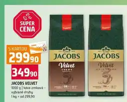 Terno JACOBS VELVET 1000 g káva zrnková vybrané druhy nabídka