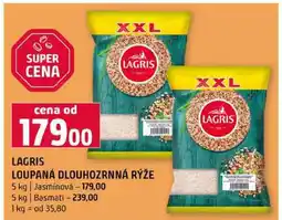 Terno LAGRIS LOUPANÁ DLOUHOZRNNÁ RÝŽE 5 kg Jasmínová 5 kg Basmati nabídka
