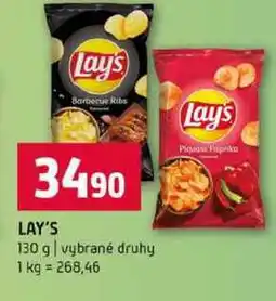 Terno LAY'S 130 g vybrané druhy nabídka