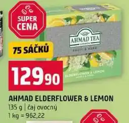 Terno AHMAD ELDERFLOWER & LEMON 135 g čaj ovocný nabídka