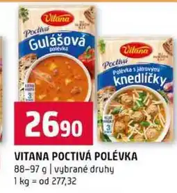 Terno VITANA POCTIVÁ POLÉVKA 88-97 g vybrané druhy nabídka