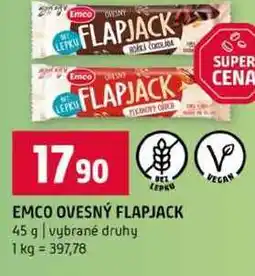 Terno EMCO OVESNÝ FLAPJACK 45 g vybrané druhy nabídka