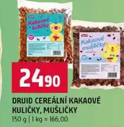 Terno DRUID CEREÁLNÍ KAKAOVÉ KULIČKY, MUŠLIČKY nabídka