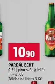 Terno PARDÁL ECHT 0,5l pivo světlý ležák nabídka