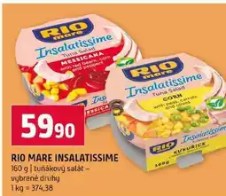 Terno RIO MARE INSALATISSIME 160 g tuňákový salát vybrané druhy nabídka
