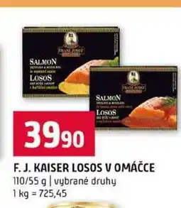 Terno F. J. KAISER LOSOS V OMÁČCE 110/55 g vybrané druhy nabídka