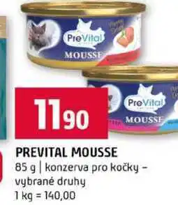 Terno PREVITAL MOUSSE 85 g konzerva pro kočky vybrané druhy nabídka