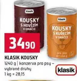 Terno KLASIK KOUSKY 1240 g konzerva pro psy vybrané druhy nabídka