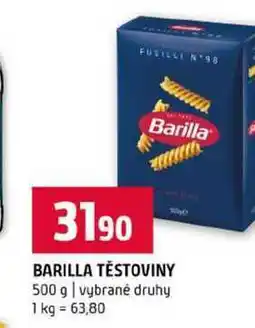 Terno BARILLA TĚSTOVINY 500 g vybrané druhy nabídka