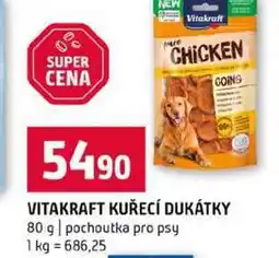 Terno VITAKRAFT KUŘECÍ DUKÁTKY 80 g pochoutka pro psy nabídka