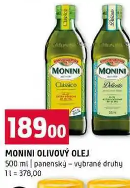 Terno MONINI OLIVOVÝ OLEJ 500 ml panenský vybrané druhy nabídka