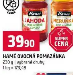 Terno HAMÉ OVOCNÁ POMAZÁNKA 230 g vybrané druhy nabídka