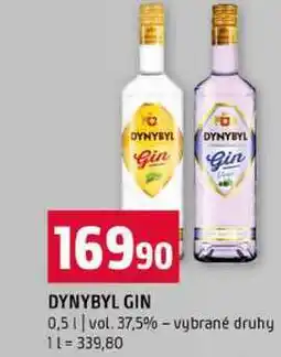 Terno DYNYBYL GIN 0,5l vol. 37,5%-vybrané druhy nabídka