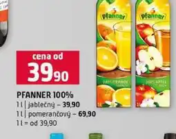 Terno PFANNER 100% 1l jablečný 1l pomerančový nabídka
