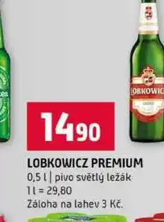 Terno LOBKOWICZ PREMIUM 0,5l pivo světlý ležák nabídka