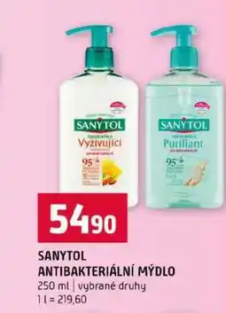 Terno SANYTOL ANTIBAKTERIÁLNÍ MÝDLO 250 ml vybrané druhy nabídka