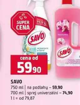 Terno SAVO 750 ml na podlahy 700 ml sprej univerzálni nabídka