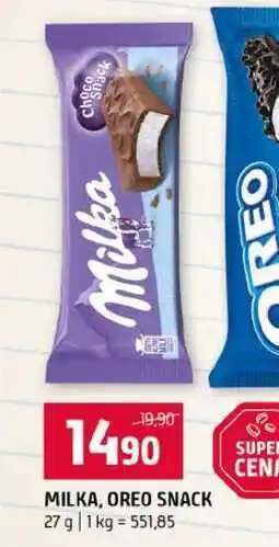 Terno MILKA, OREO SNACK nabídka