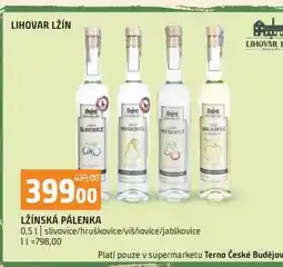 Terno LŽÍNSKÁ PÁLENKA 0,5l slivovice hruškovice višňovice jablkovice nabídka