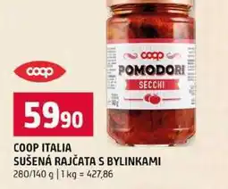 Terno COOP ITALIA SUŠENÁ RAJČATA S BYLINKAMI 280/140 g nabídka