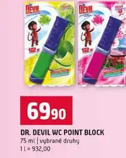 Terno DR. DEVIL WC POINT BLOCK 75 ml vybrané druhy nabídka