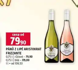 Terno PÁNŮ Z LIPÉ ARISTOKRAT FRIZZANTE 0,75l růžové 0,75l bílé nabídka