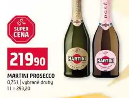 Terno MARTINI PROSECCO 0,75l vybrané druhy nabídka