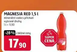 Terno MAGNESIA RED 1,5l minerální voda s příchutí vybrané druhy nabídka