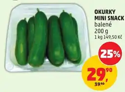 Penny Market Okurky mini snack nabídka
