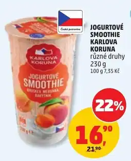 Penny Market Karlová Koruna jogurtové smoothie nabídka