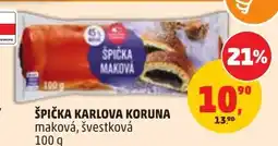 Penny Market Špíčka karlova koruna maková, švestková nabídka