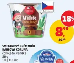 Penny Market Smetanový krém vilík Karlova Koruna nabídka
