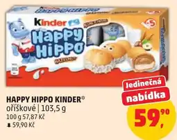 Penny Market Kinder Happy Hippo oříškové nabídka