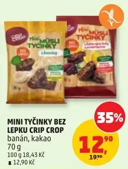 Penny Market Mini tyčinky bez lepku crisp crop banán, kakao nabídka