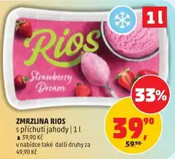 Penny Market Rios zmrzlina s příchutí jahody nabídka