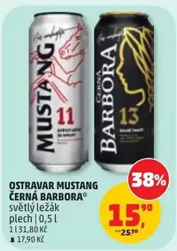 Penny Market Ostravar Mustang Černá Barbora světlý ležák nabídka