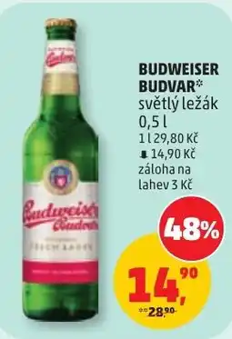 Penny Market Budweiser Budvar světlý ležák nabídka