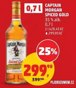 Penny Market Captain Morgan Spiced Gold nabídka