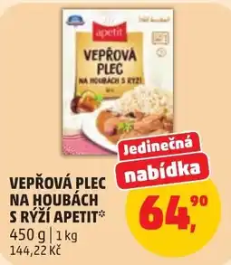 Penny Market Apetit vepřová plec na houbách s rýží nabídka
