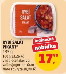 Penny Market Rybí salát pikant nabídka