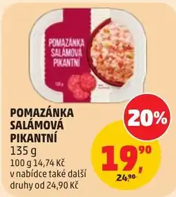 Penny Market Pomazánka salámová pikantní nabídka