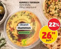 Penny Market Olivano's Hummus nabídka