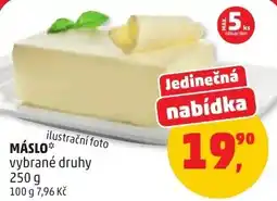 Penny Market Máslo* vybrané druhy nabídka