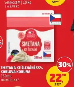 Penny Market Karlová Koruna smetana ke šlehání 33% nabídka