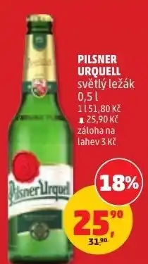 Penny Market Pilsner Urquell světlý ležák nabídka